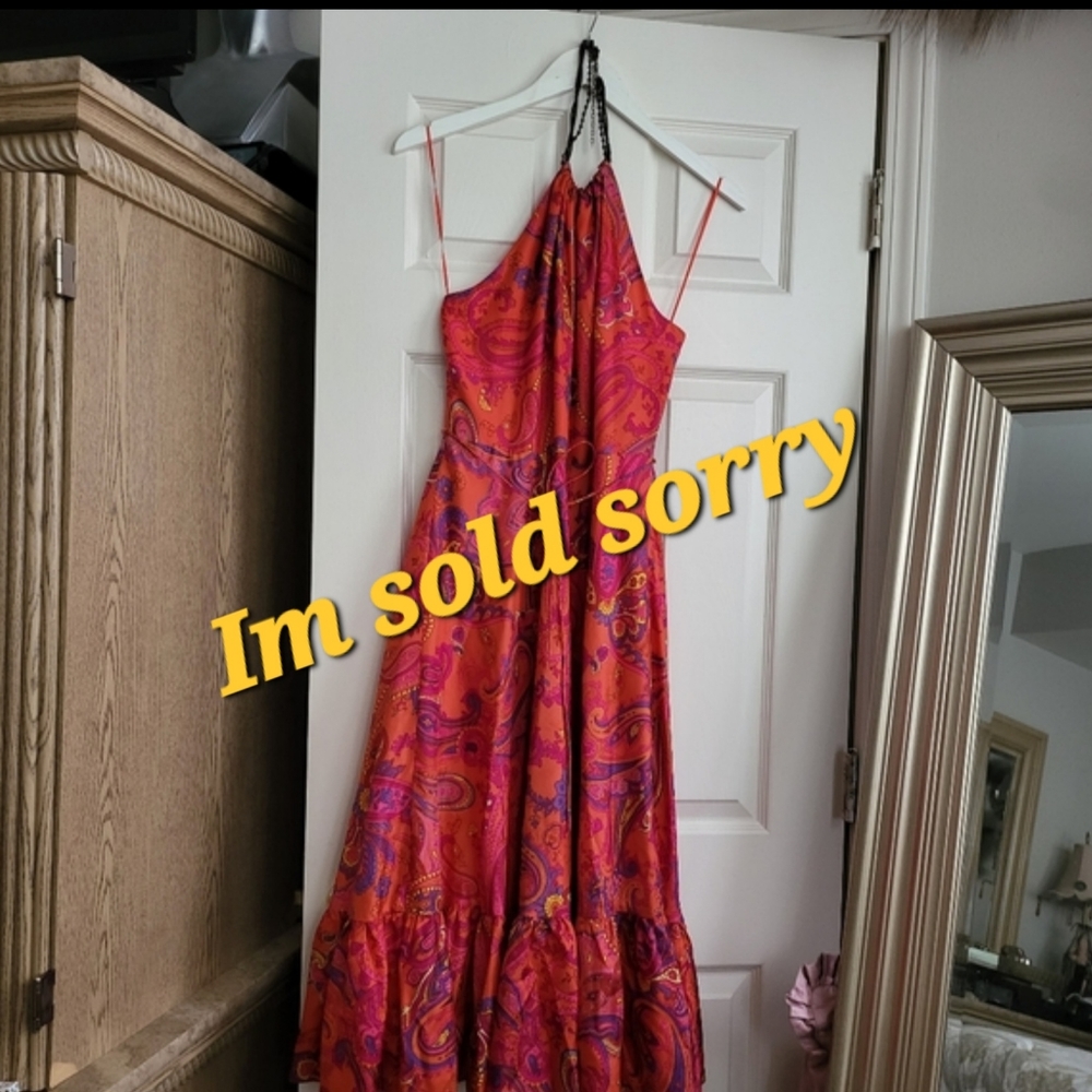 SUNDRESS Irresistible Silk & Sexy Lauren by Ralph Lauren. Vibrant & Colorful